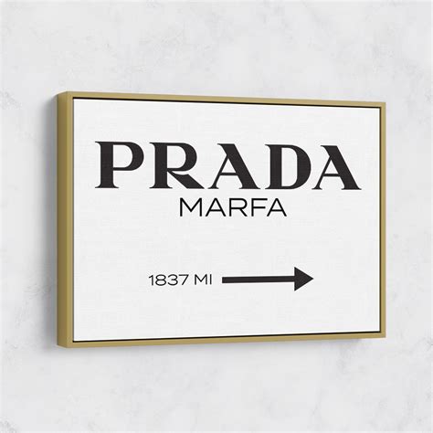prada marfa sign framed